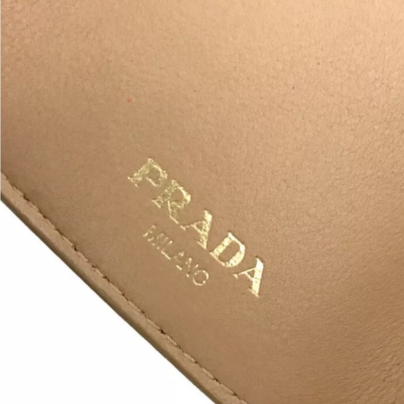 PRADA Vitello Move Saffiano Leather Trifold Mini Wallet - Picture 8 of 8